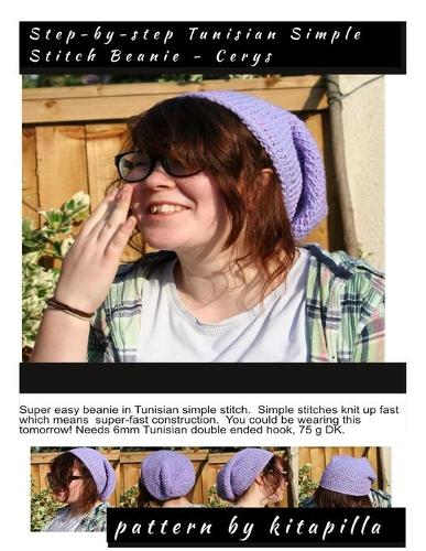 Step-by-Step Tunisian Simple Stitch Beanie - Cerys
