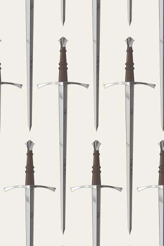 Viking Pattern - Go To Valhalla 76: Blank Sketch Paper Notebook with frame for Norse Mythology Lovers