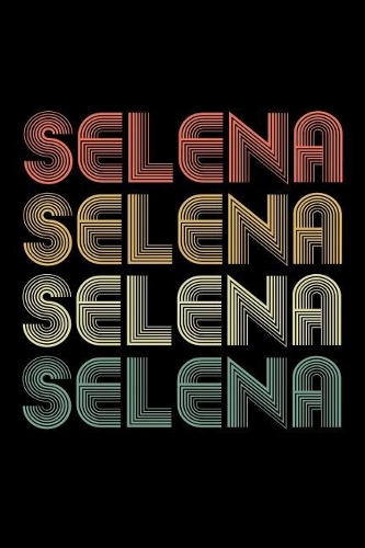 Selena: Retro Personalized Name Composition Book, Notebook Journal for Girls and Women