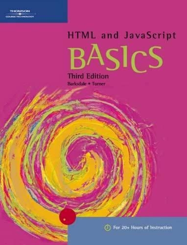 HTML and Javascript Basics