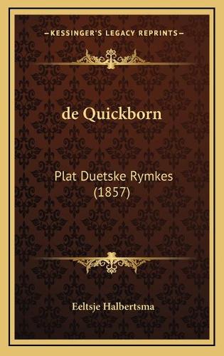 de Quickborn: Plat Duetske Rymkes (1857)