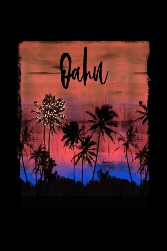 Oahu: Hawaiian Christmas Notebook With Lined College Ruled Paper For Taking Notes. Stylish Tropical Travel Journal Diary 6 x 9 Inch Soft Cover. For Home, 