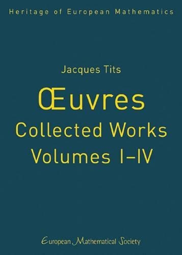 Jacques Tits, Uvres  -  Collected Works