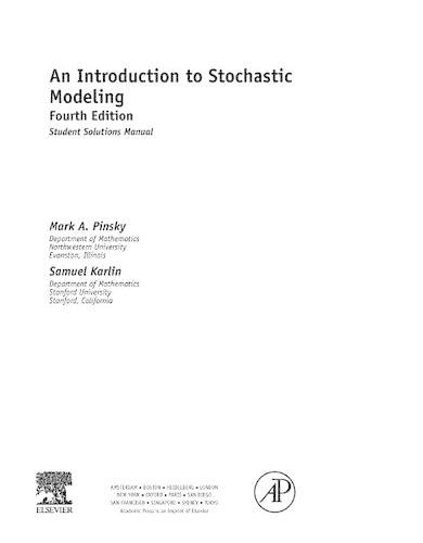 An Introduction to Stochastic Modeling, Student Solutions Manual (E-Only)