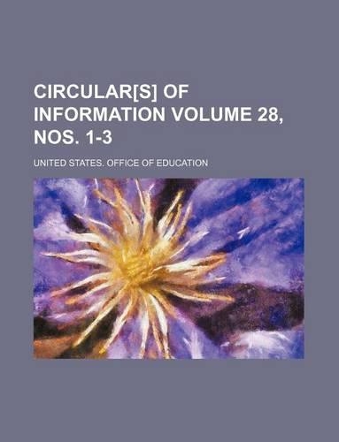 Circular[s] of Information Volume 28, Nos. 1-3