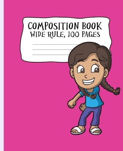 Composition Book, Wide Rule 100 pages: Wide ruled, 100 pages blank notebook for grade 2 and up, elementary school blank notebook for class and journaling