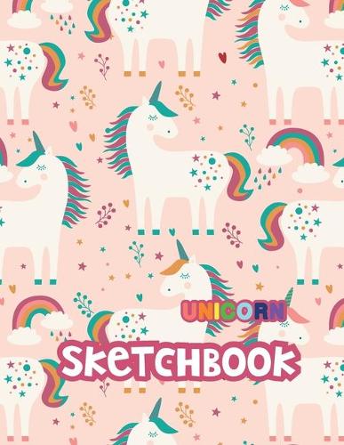 Unicorn Sketchbook: Cute Unicorn Kawaii Sketchbook for Girls with 100+ Pages of 8.5"x11" Blank Paper for Drawing, Doodling or Learning to Draw(5 Sketch Book for Kids)
