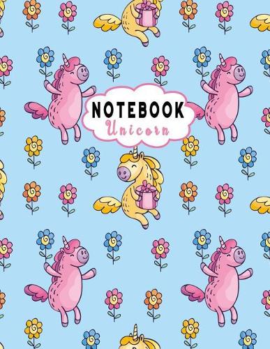 Notebook Unicorn: Composition Note Book -Large Book College Ruled Line Paper 8.5"x11" for for School / Work / Journaling