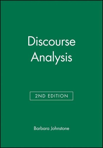 Discourse Analysis: (Introducing Linguistics)