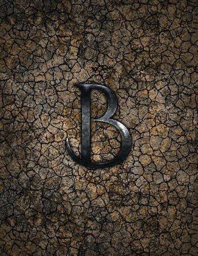 Monogram "B" Sketchbook: Blank Art Pad Notebook Journal(2 Monogram Earth 150 Sketch)