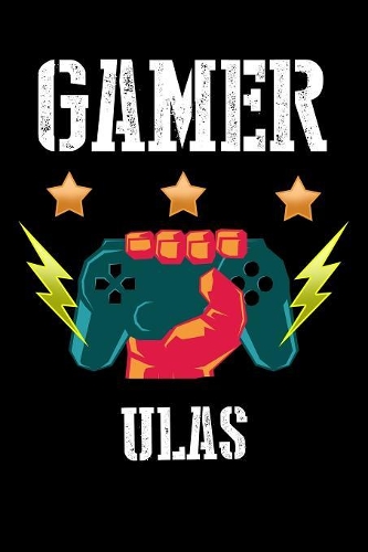 Gamer Ulas: Kariertes Notizbuch mit 5x5 Karomuster für deinen personalisierten Vornamen