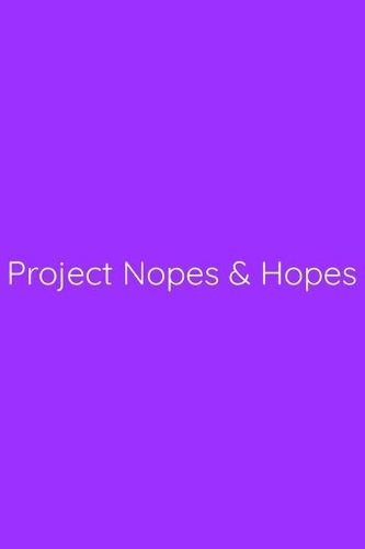 Project Nopes & Hopes Notebook: Lined Journal, 120 Pages, 6 x 9, Gag Gift for Boss, Purple Matte Finish (Project Nopes & Hopes Journal)