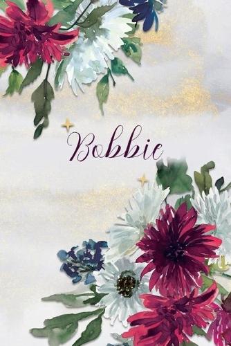 Bobbie: Personalized Journal Gift Idea for Women (Burgundy and White Mums)