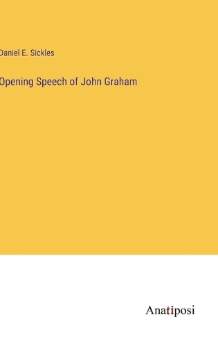 Opening Speech of John Graham