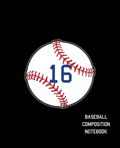 16 Baseball Composition Notebook