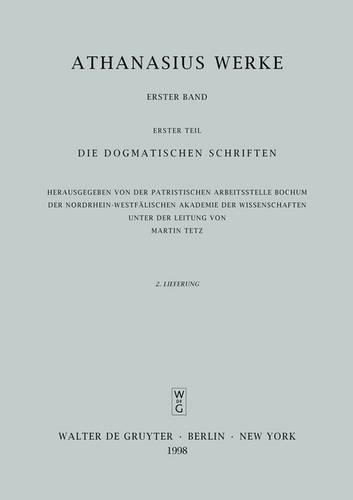 Orationes I Et II Contra Arianos