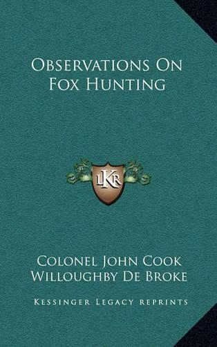 Observations on Fox Hunting