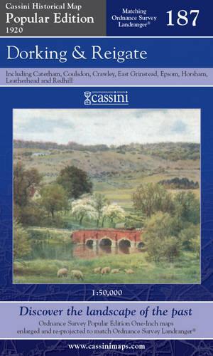 Dorking and Reigate: (No. 187 Cassini Popular Edition Historical Map)