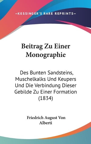 Beitrag Zu Einer Monographie