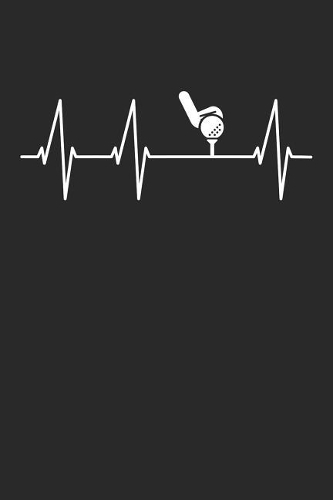 Heartbeat Golf Notebook - Golf Training Journal - Gift for Golf Player - Golf Diary: Medium College-Ruled Journey Diary, 110 page, Lined, 6x9 (15.2 x 22.9 cm)