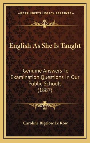 English As She Is Taught