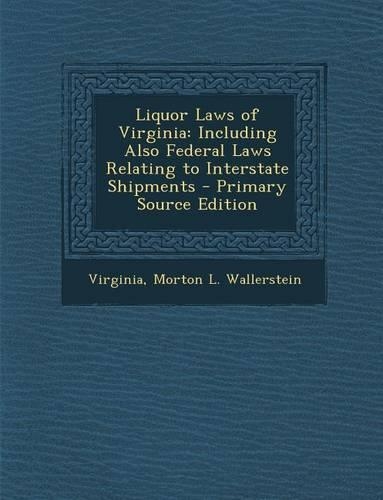 Liquor Laws of Virginia