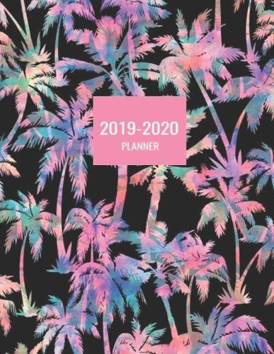 2019-2020 Planner: Black and Pink Palms 2019 and 2020 Weekly and Monthly Organizer(1 2019-2020 Weekly and Monthly Planners)
