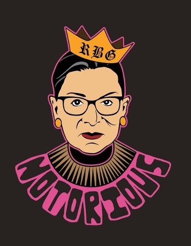 Notorious Rbg: Notebook with Original Caricature Illustration of Us Supreme Court Justice Ruth Bader Ginsburg. Perfect for Feminists College and High School Studen