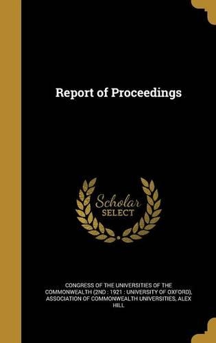 Report of Proceedings