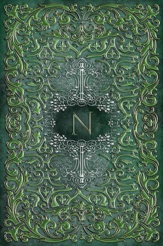 Monogram N Notebook: Blank Journal Diary Memoir Log Logue