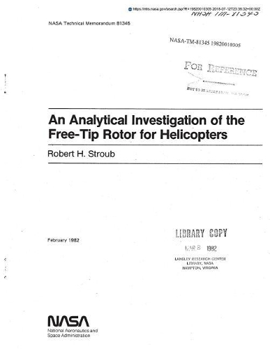 An Analytical Investigation of the Free-Tip Rotor for Helicopters