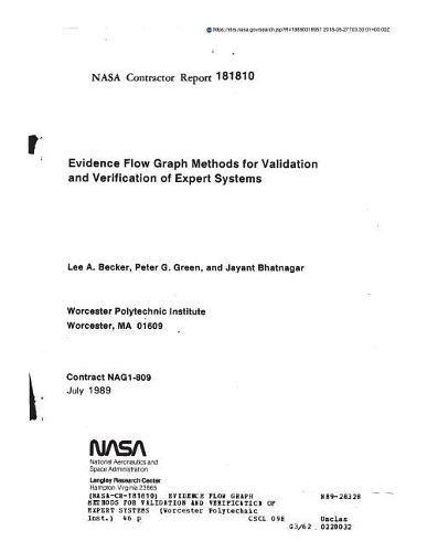 Evidence Flow Graph Methods for Validation and Verification of Expert Systems