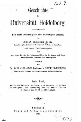 Geschichte der Universität Heidelberg