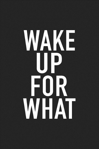 Wake Up for What: A 6x9 Inch Matte Softcover Journal Notebook with 120 Blank Lined Pages