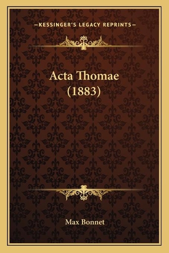 Acta Thomae (1883)