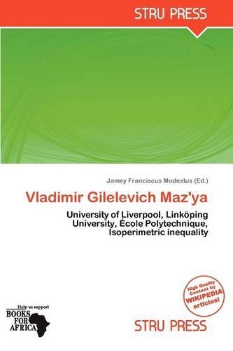 Vladimir Gilelevich Maz'ya