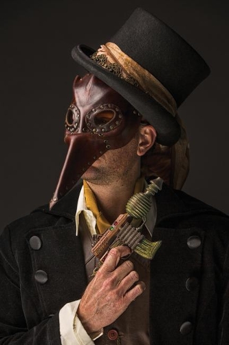 Plague Mercy - Steampunk Grid Notebook: 150 Page Grid Notebook Journal Diary