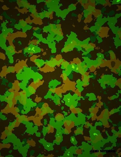 Camo Notebook: Midnight Forest Camouflage, 144 Pages