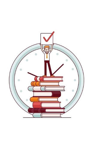 Man Standing on Top of Books: To Do List Notebook, Planner and Daily Task Manager with Checkboxes