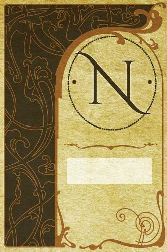 Monogram "n" Notebook: Blank Journal Diary Log(14 Monogram Nouveautwo 150 Lined)