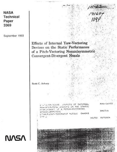 Effects of Internal Yaw-Vectoring Devices on the Static Performance of a Pitch-Vectoring Nonaxisymmetric Convergent-Divergent Nozzle