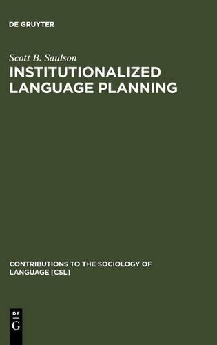 Institutionalized Language Planning
