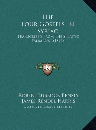 The Four Gospels In Syriac