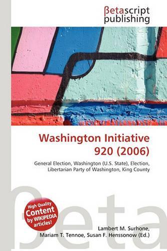 Washington Initiative 920 (2006)