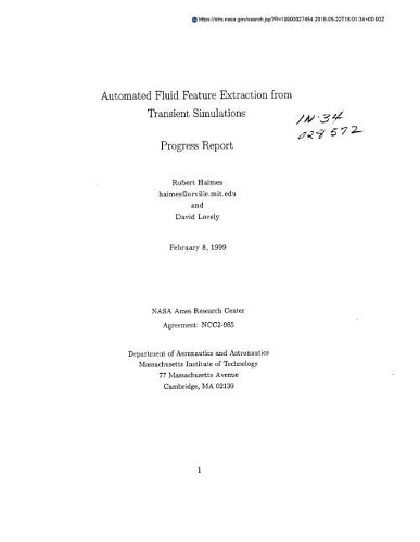 Automated Fluid Feature Extraction from Transient Simulations