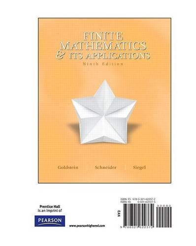 Supplement: Finite Math and Its Applications, a la Carte Text - Finite Mathematics and Its Application 9/E