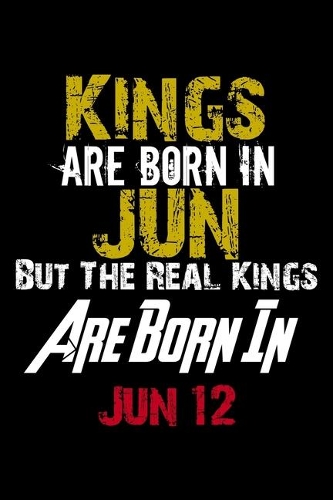 Kings Are Born In Jun Real Kings Are Born In Jun 12 Notebook Birthday Funny Gift: Lined Notebook / Journal Gift, 110 Pages, 6x9, Soft Cover, Matte Finish