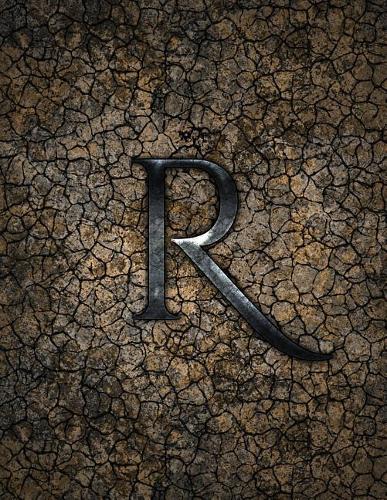 Monogram "R" Sketchbook: Blank Art Pad Notebook Journal(18 Monogram Earth 150 Sketch)