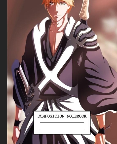 Notebook: Japan Anime Bleach Soft Glossy Cover Graph Paper Pages Book 7.5 x 9.25 Inches 110 Pages