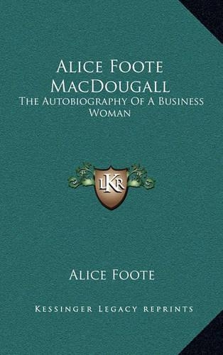 Alice Foote MacDougall